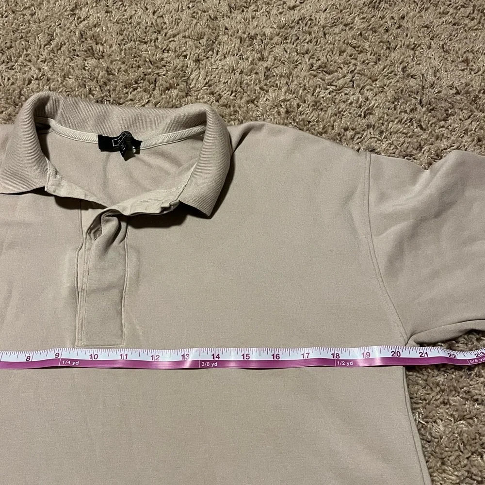 AYR Women’s M The Cool Polo Pima Cotton Beige Neutral - Picture 3 of 5